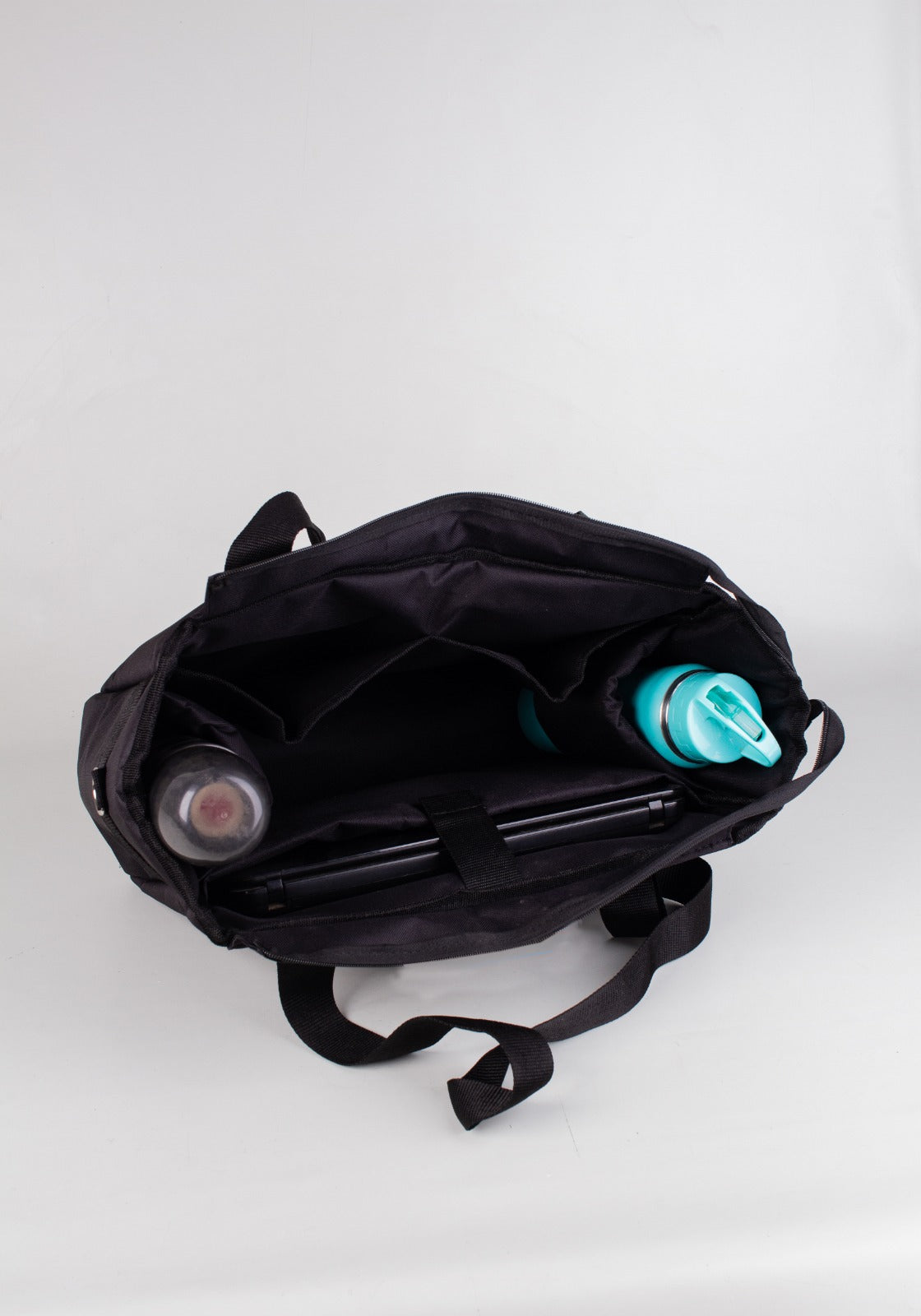Tote Bag Universitaria negra - frente